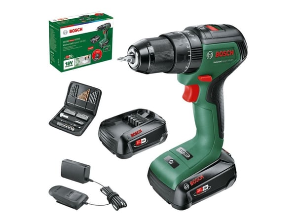 Bosch UniversalImpact 18V-60 - Hammerbor/driver - trådløs - 2 hastigheter - nøkkelfri borhylse 13 mm - 60 N·m - 2 batterier - 18 V