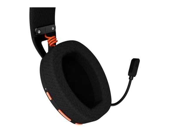 Canyon Ego GH-13 - Hörlurar med mikrofon - fullstorlek - Bluetooth/radiofrekvens 2,4 GHz - kabelansluten, trådlös - USB-C - svart