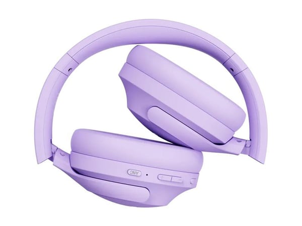 Canyon OnRiff 10 - Hodetelefoner med mikrofon - full størrelse - Bluetooth - kablet, trådløs - aktiv støydemping - 3,5 mm jakk - purpur