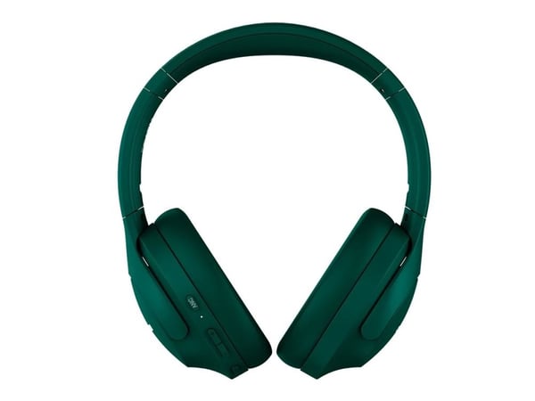Canyon OnRiff 10 - Hodetelefoner med mikrofon - full størrelse - Bluetooth - kablet, trådløs - aktiv støydemping - 3,5 mm jakk - grønn