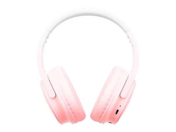 Canyon OnRiff 4 - Hodetelefoner med mikrofon - full størrelse - Bluetooth - kablet, trådløs - 3,5 mm jakk - rosa