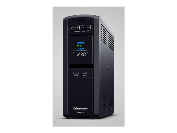 CyberPower UPS PFCSeries 1600VA1000W LineInteractive USB ren sinusbølge beskyttende kontaktuttakIEC C13