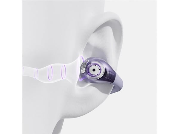 QCY Crossky C30 øretelefoner med klips IPX4 Bluetooth 5.4 - lilla