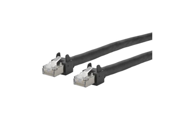METZ CONNECT Flex500 - Koblingskabel - RJ-45 (hann) til RJ-45 (hann) - 50 cm - 8 mm - S/UTP - CAT 5e - IEEE 802.3u/IEEE 802.3ab/IEEE 802.3an/IEEE 8...