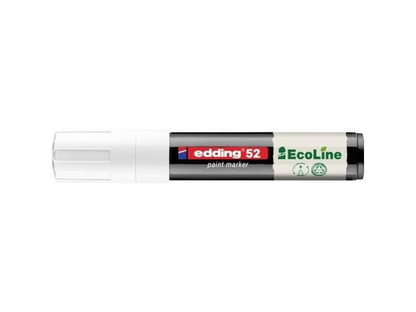 edding 52 EcoLine paint marker hvit 4,0 - 15,0 mm, 1 stk (4-52-049)