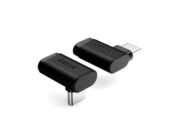 Hama 00200359, USB, musta, Uros/naaras, Kulmikas, 2 kpl