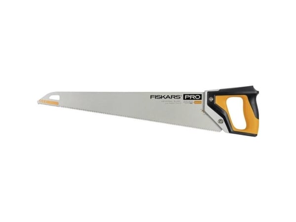 Fiskars Pro PowerTooth, Kaarisaha, Puu, Musta, Hopea, Keltainen, Musta, Keltainen, 55 cm, 0,9 mm