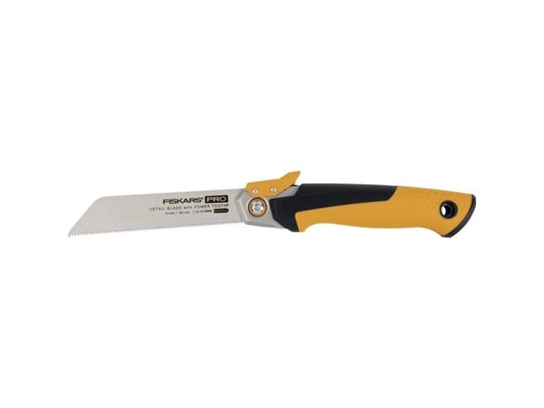 Fiskars Pro PowerTooth, Beskjæringssag, Tre, Sort, Sølv, Gult, Sort, Gult, 15 cm, 208 mm