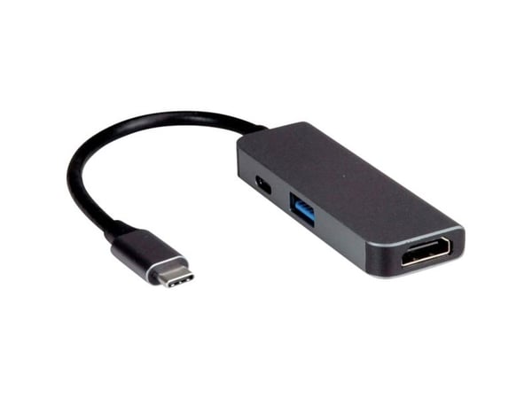 Kaapelisovitin USB3.2 Gen2 C - HDMI, 1x USB3.2 Gen1 A+C(PD), M/F+F+F+F