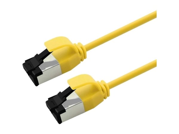 ROLINE U/FTP patchkabel Cat.8.1 LSOH slim gelb 0,3 m (21.15.3231)