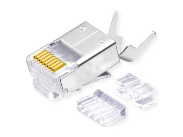 ROLINE 21.17.3095, RJ-45, Gjennomsiktig, Hankjønn, Rett, Cat6e, S/UTP (STP)