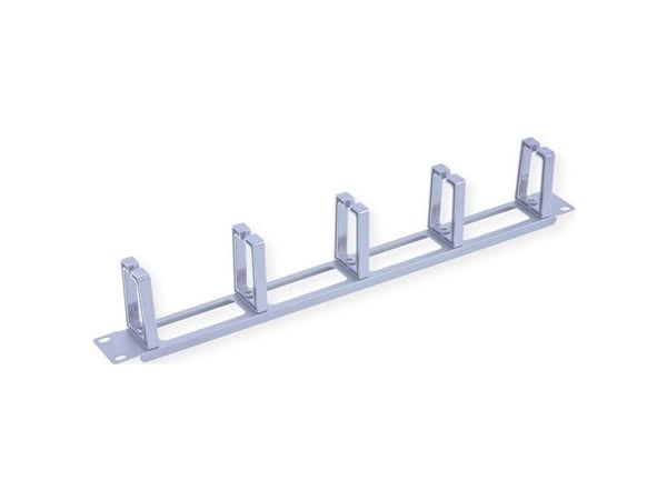 Value 26.99.0325, Kabelkanal, Lysegrå, 1U, 48,3 cm (19"), 483 mm, 9 mm