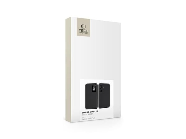 Tech-Protect Smart Wallet-skal till Samsung Galaxy S25+ - matt svart