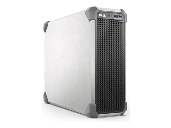 Dell PowerEdge T160 - Server - kompakttårn 1-veis - 1 x Xeon 6315P / inntil 5.2 GHz - RAM 16 GB - SSD 480 GB - G200eW - Gigabit Ethernet - monitor:...