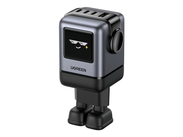 Ugreen Uno - Strømadapter - 100 watt - Fast Charge, PD/PPS, PD, QC - 4 utgangskontakter (3 x USB-C, USB)