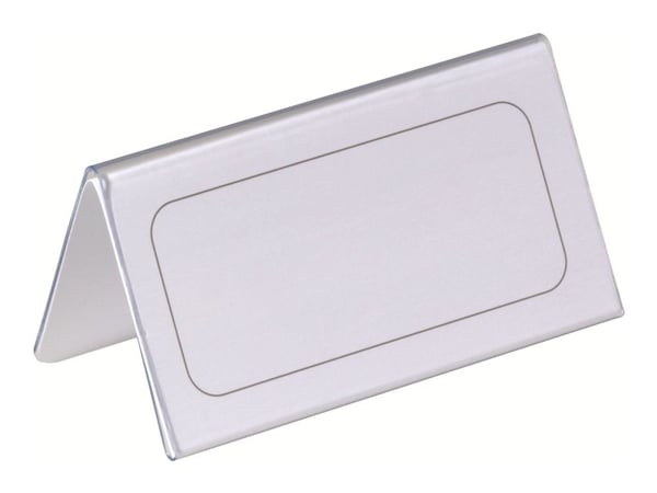 DURABLE - Teckenhållare - skrivbord - för 52 x 100 mm, 104 x 100 mm - dubbelsidig - transparent