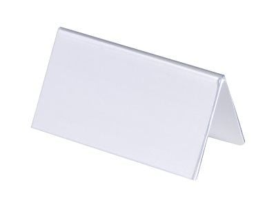 DURABLE - Teckenhållare - skrivbord - för 52 x 100 mm, 104 x 100 mm - dubbelsidig - transparent