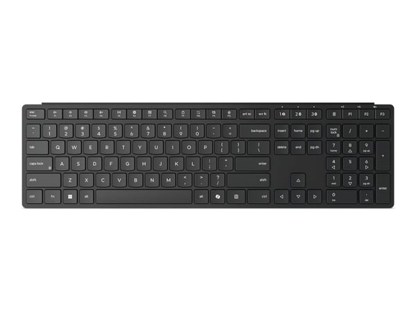 Lenovo Pro 6000 - Tastatur - multimodus - trådløs - 2.4 GHz, Bluetooth 5.3 - USA med eurosymbol - eklipsesvart - brun boks