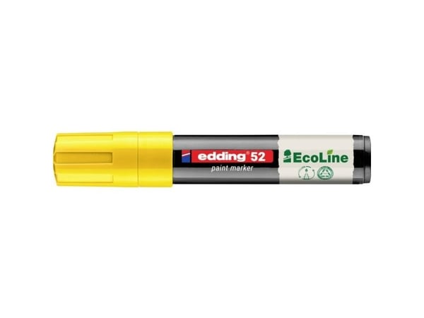 Edding 52 EcoLine, Gult, Gult, 4 mm, 1,5 cm, 25 mm, 165 mm