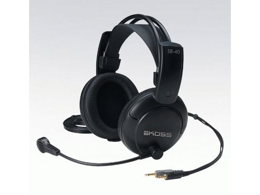 Koss SB40, Headset, Svart, Binaural, Kabel, 20 - 20000 hz, 120 O