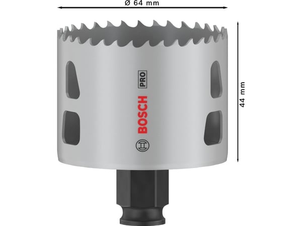 Bosch PRO Multi Material PC Plus, Yksi, Pora, Kipsilevy, Metalli, Kirjometalli, Muovi, Pehmeä puu, musta, Harmaa, Kobolttiteräs, Pikateräs-koboltti...