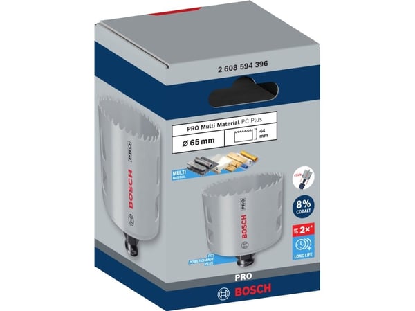 Bosch PRO Multi Material PC Plus, Yksi, Pora, Kipsilevy, Metalli, Kirjometalli, Muovi, Pehmeä puu, musta, Harmaa, Kobolttiteräs, Pikateräs-koboltti...