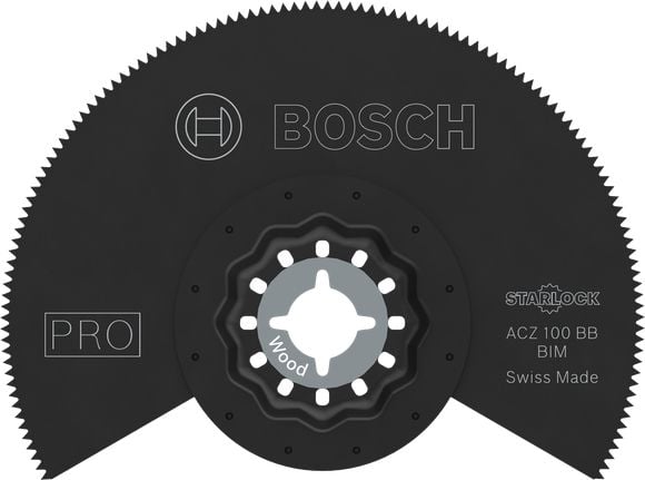 Bosch 2 608 669 118, Segmentert blad, Laminat, Polyvinylklorid (PVC), Tre med spiker, Sort, 10 cm, 1 stykker