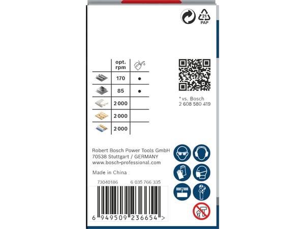 Bosch PRO Multi Material, Yksi, Pora, Kipsilevy, Metalli, Kirjometalli, Muovi, Pehmeä puu, Harmaa, Kobolttiteräs, Pikateräs-kobolttiseos (HSS-Co)