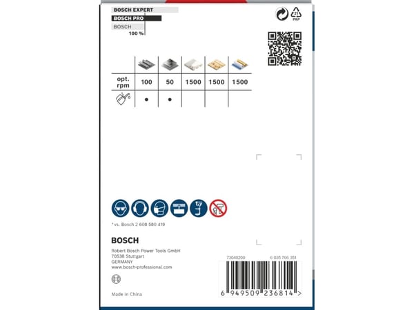 Bosch PRO Multi Material, Enkelt, Bor, Gips, Metall, Ikke-jernholdig metall, Plast, Mykt treverk, Grått, Koboltstål, Koboltlegert høyhastighetsstål...