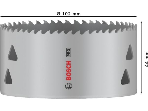 Bosch PRO Multi Material, Yksi, Pora, Kipsilevy, Metalli, Kirjometalli, Muovi, Pehmeä puu, Harmaa, Kobolttiteräs, Pikateräs-kobolttiseos (HSS-Co)