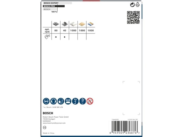 Bosch PRO Multi Material, Enkelt, Bor, Gips, Metall, Ikke-jernholdig metall, Plast, Mykt treverk, Grått, Koboltstål, Koboltlegert høyhastighetsstål...