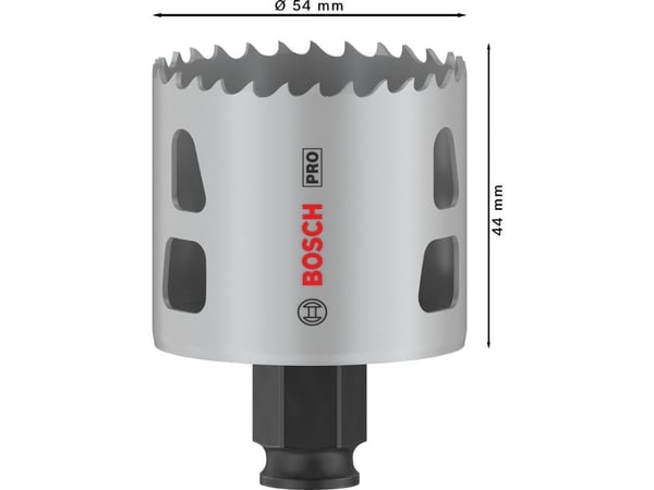 Bosch PRO Multi Material PC Plus, Single, Borr, Gipsvägg, Metall, Icke-järnmetaller, Plast, Mjuka träslag, Svart, Grå, Koboltstål, Kobalt-legerat h...