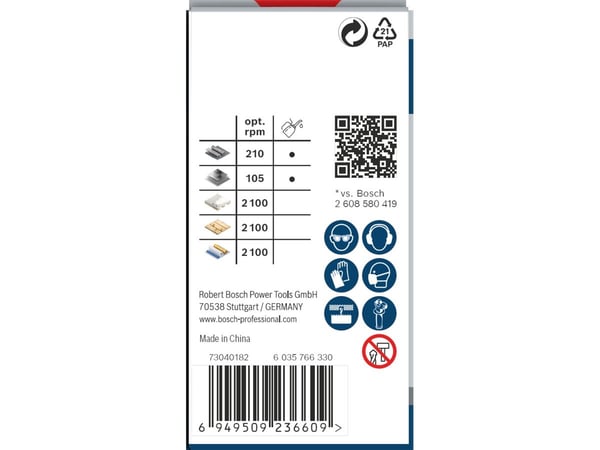 Bosch PRO Multi Material, Enkelt, Bor, Gips, Metall, Ikke-jernholdig metall, Plast, Mykt treverk, Grått, Koboltstål, Koboltlegert høyhastighetsstål...