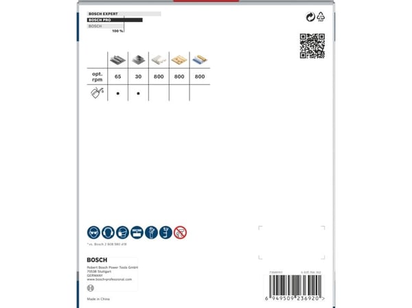 Bosch PRO Multi Material, Yksi, Pora, Kipsilevy, Metalli, Kirjometalli, Muovi, Pehmeä puu, Harmaa, Kobolttiteräs, Pikateräs-kobolttiseos (HSS-Co)