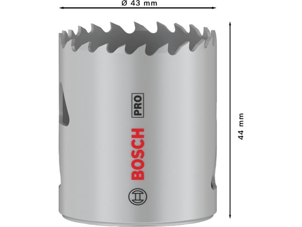 Bosch PRO Multi Material, Yksi, Pora, Kipsilevy, Metalli, Kirjometalli, Muovi, Pehmeä puu, Harmaa, Kobolttiteräs, Pikateräs-kobolttiseos (HSS-Co)