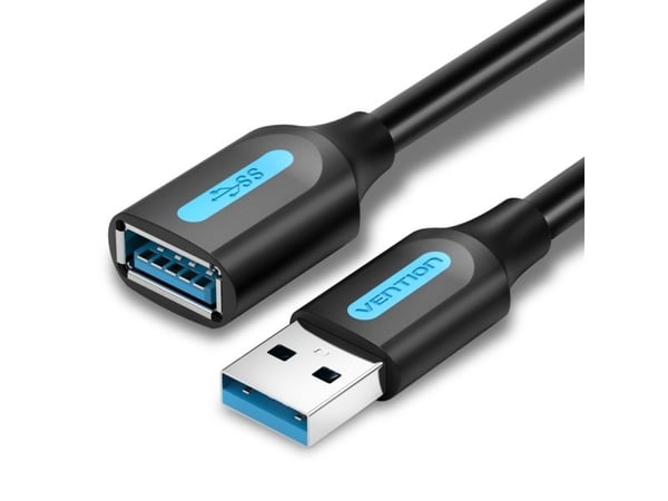 Vention USB 3.0 Plug Extension Cable Ventilation CBHBH 2 m svart PVC