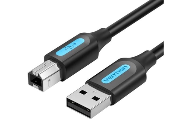 USB-kabel Vention USB-A till USB-B 3 m svart (COQBI)