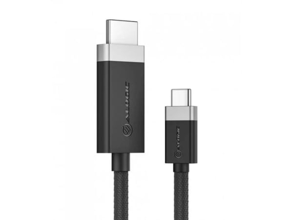ALOGIC FUCHD2-SGR, 2 m, HDMI-tyyppi A (vakio), USB Type-C, Uros, Uros, Suora