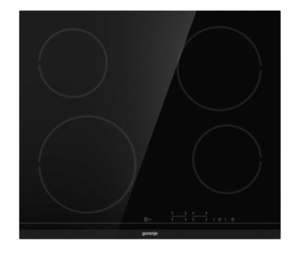 Gorenje ECT641BCSC, Sort, Innebygget, 60 cm, Keramisk, Glass-keramikk, 4 zone(s)