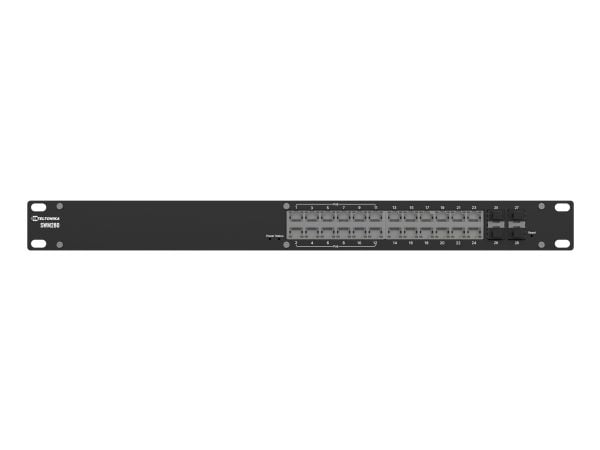 Teltonika SWM280 - Switch - L2+ - Styrt - 12 x 10/100/1000 (PoE+) + 12 x 10/100/1000 + 4 x SFP - rackmonterbar - PoE+ (300 W) - med 2 års RMS Manag...
