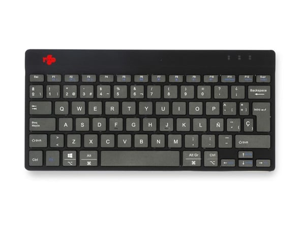 R-Go Compact Break - Tastatur - with integrated break indicator - compact - trådløs - Bluetooth 5.0 - QWERTY - Spansk - svart