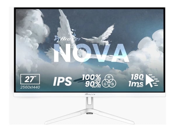 Arozzi Nova 27“ IPS 180Hz - Gaming Monitor - White