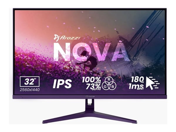 Arozzi Nova 32“ IPS 180Hz - Gaming Monitor - Purple
