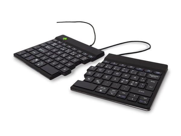 R-Go Ergonomic Keyboard Split break - Tastatur - USB - QWERTY - Nordisk - svart