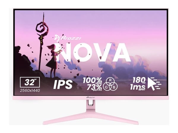 Arozzi Nova 32“ IPS 180Hz - Gaming Monitor - Pink