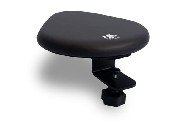 R-Go - Monteringssett (2 armrests, 2 C-clamps) - justerbar - MDF, fauxlær - svart