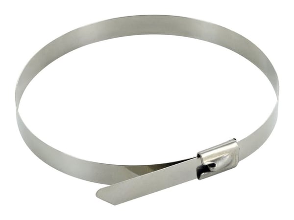 Schwaiger - Kabelfestebånd - stainless steel - 40 cm - sølv (en pakke 10)
