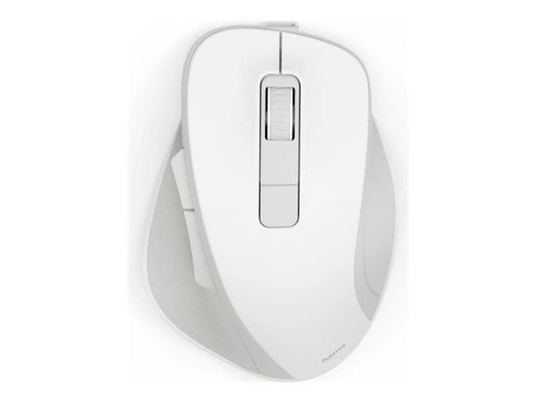 Hama WM-500 - Mus - ergonomisk - silent, rechargable battery - högerhänt - optisk - 6 knappar - trådlös - 2.4 GHz - trådlös USB-mottagare - vit - p...
