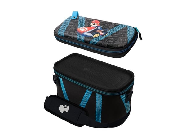 PDP Overnight, Hardshell case -kotelo, Nintendo, Musta, Sininen, Nintendo Switch, Nintendo Switch Lite, Break resistant, Pudotuksenkestävä, Pölynke...