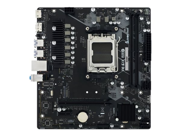 Biostar B650MT - Hovedkort - micro ATX - Socket AM5 - AMD B650 Chipset - USB 3.2 Gen 1, USB-C 3.2 Gen2 - Gigabit LAN - innbygd grafikk (CPU kreves)...